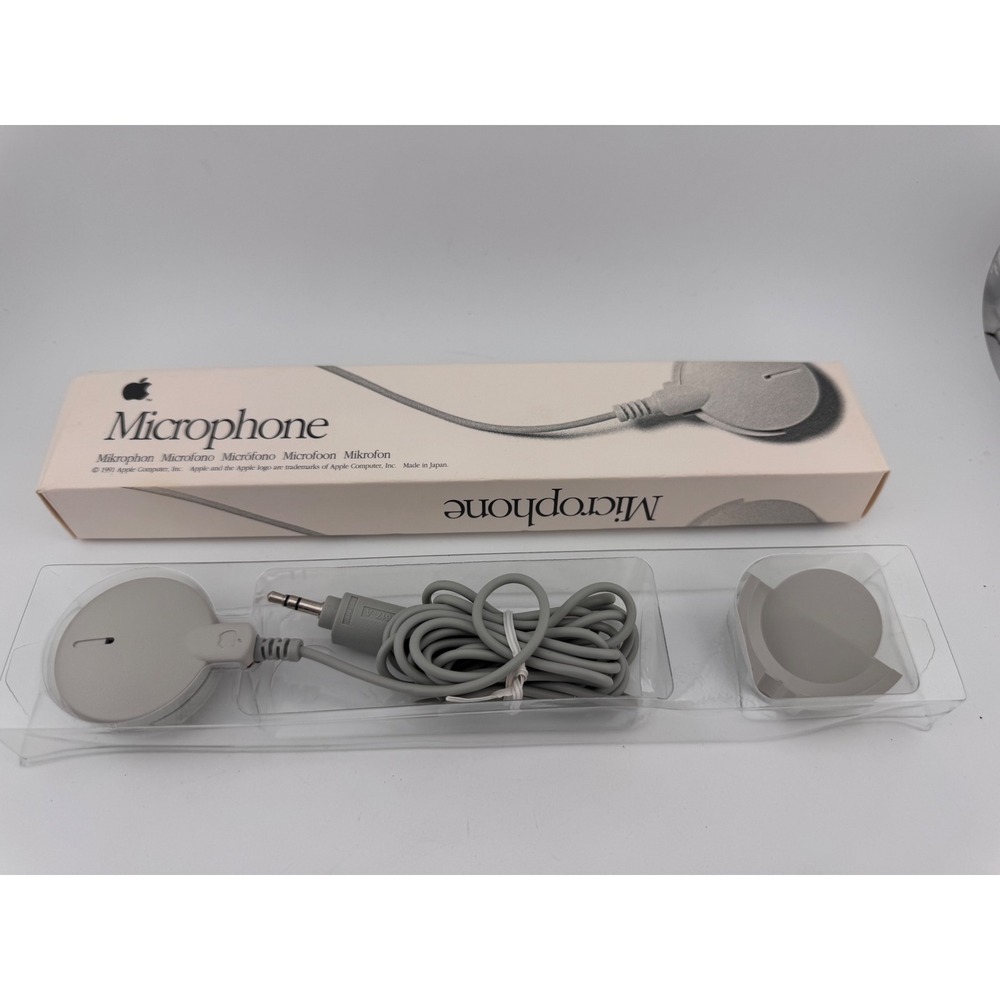 Apple Microphone 699-5103-A Vintage Retro Macintosh Audio‎ Recording